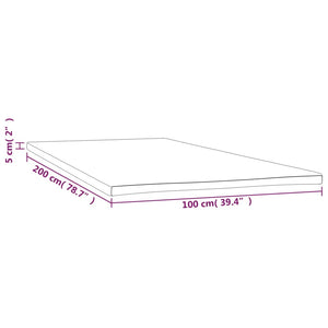 Matratzenauflage 100x200x5 cm