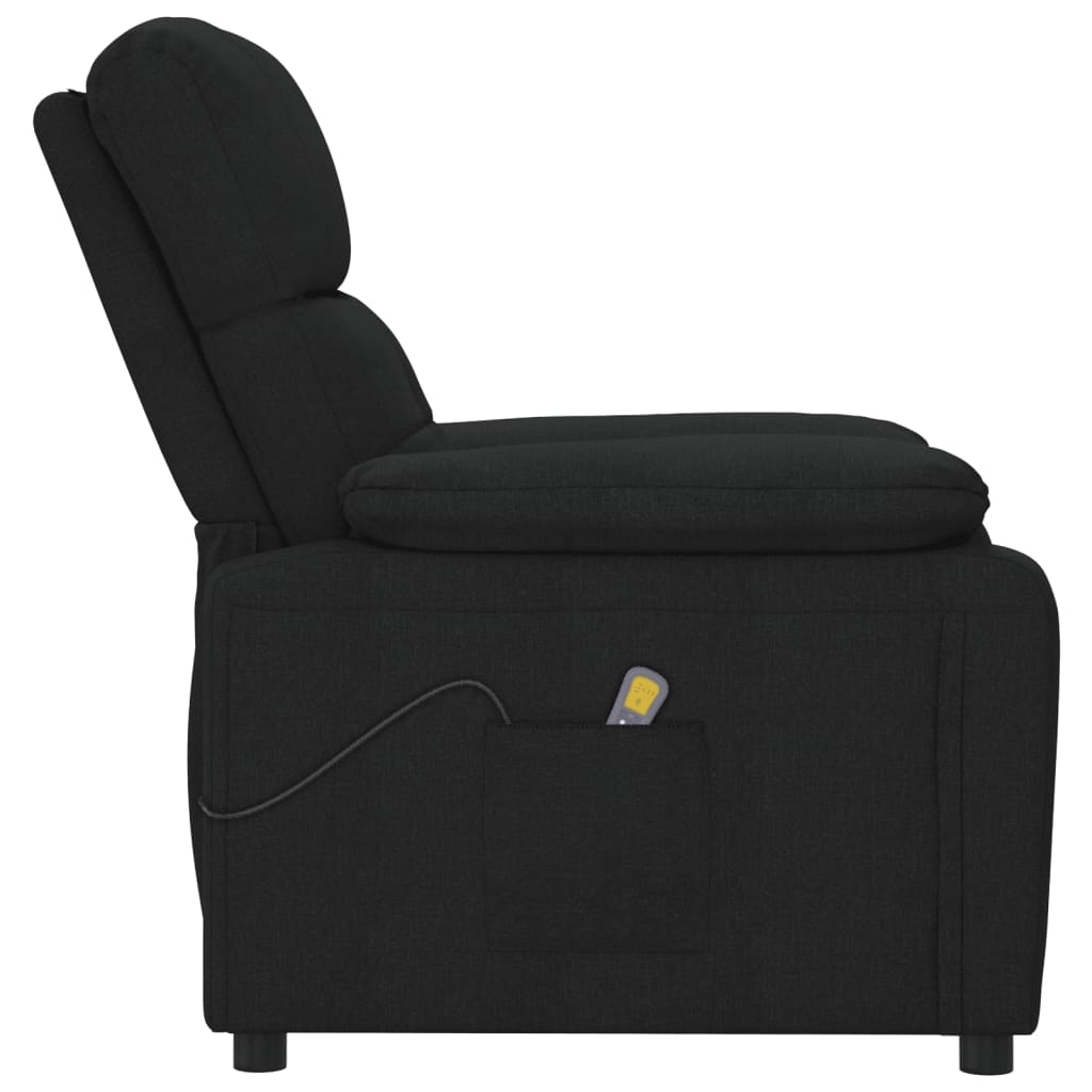 vidaXL Massagesessel Schwarz Stoff