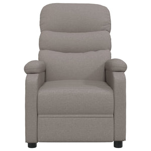 vidaXL Massagesessel Taupe Stoff