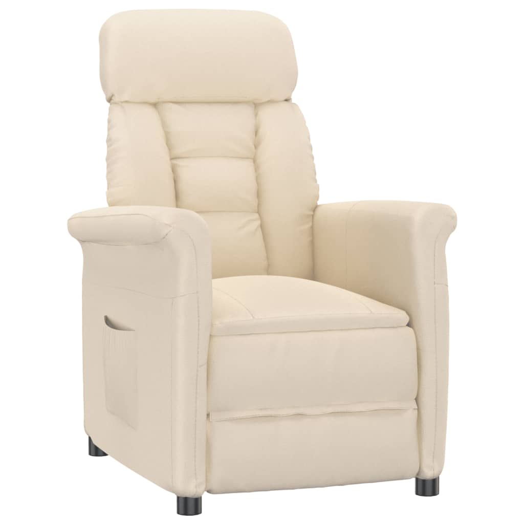 vidaXL Relaxsessel Beige Mikrofasergewebe