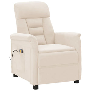 vidaXL Massagesessel Beige Mikrofasergewebe