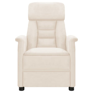 vidaXL Massagesessel Beige Mikrofasergewebe