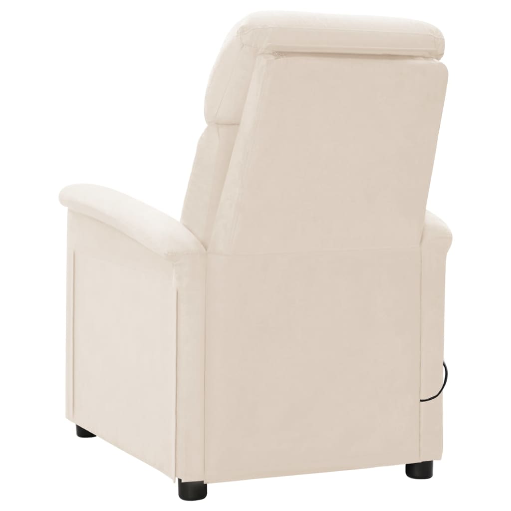 vidaXL Massagesessel Beige Mikrofasergewebe