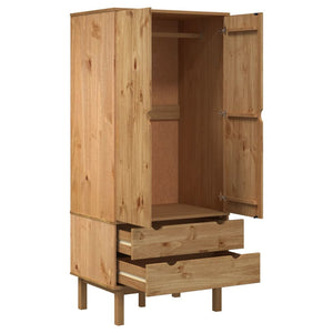 Kleiderschrank OTTA 76,5x53x172 cm Massivholz Kiefer Stilecasa