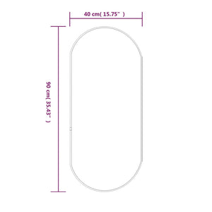 Wandspiegel Golden 90x40 cm Oval Stilecasa