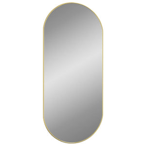 vidaXL Wandspiegel Golden 100x45 cm Oval