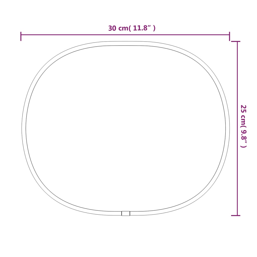 vidaXL Wandspiegel Silbern 30x25 cm