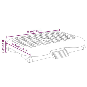 vidaXL Fußstütze Schwarz 46x34,5x11 cm