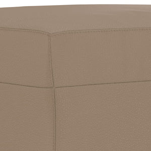 vidaXL Fußhocker Cappuccino-Braun 70x55x41 cm Kunstleder