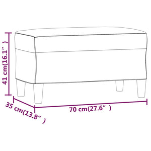 vidaXL Sitzbank Dunkelgrau 70x35x41 cm Stoff