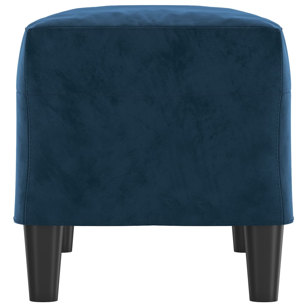 Sitzbank Blau 70x35x41 cm Samt Stilecasa