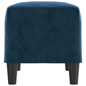 Sitzbank Blau 70x35x41 cm Samt Stilecasa