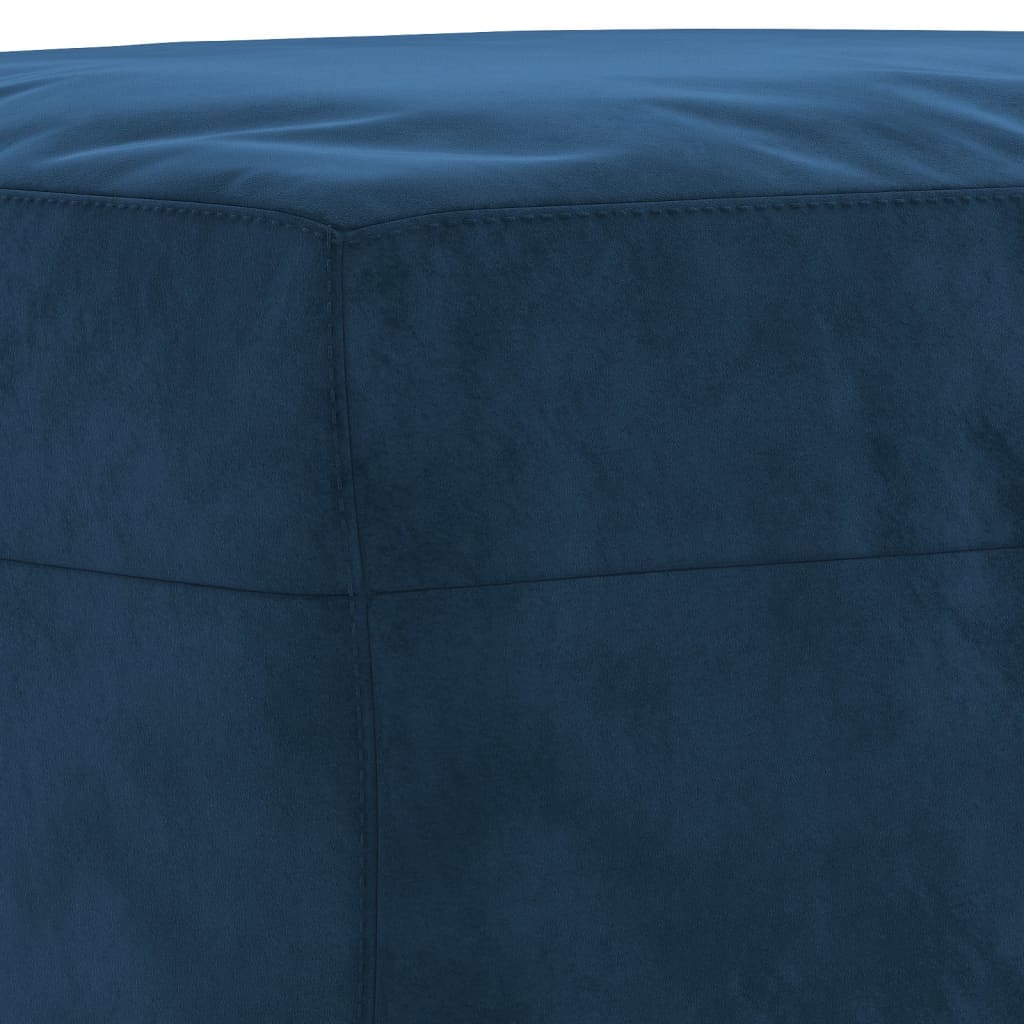 Sitzbank Blau 70x35x41 cm Samt Stilecasa