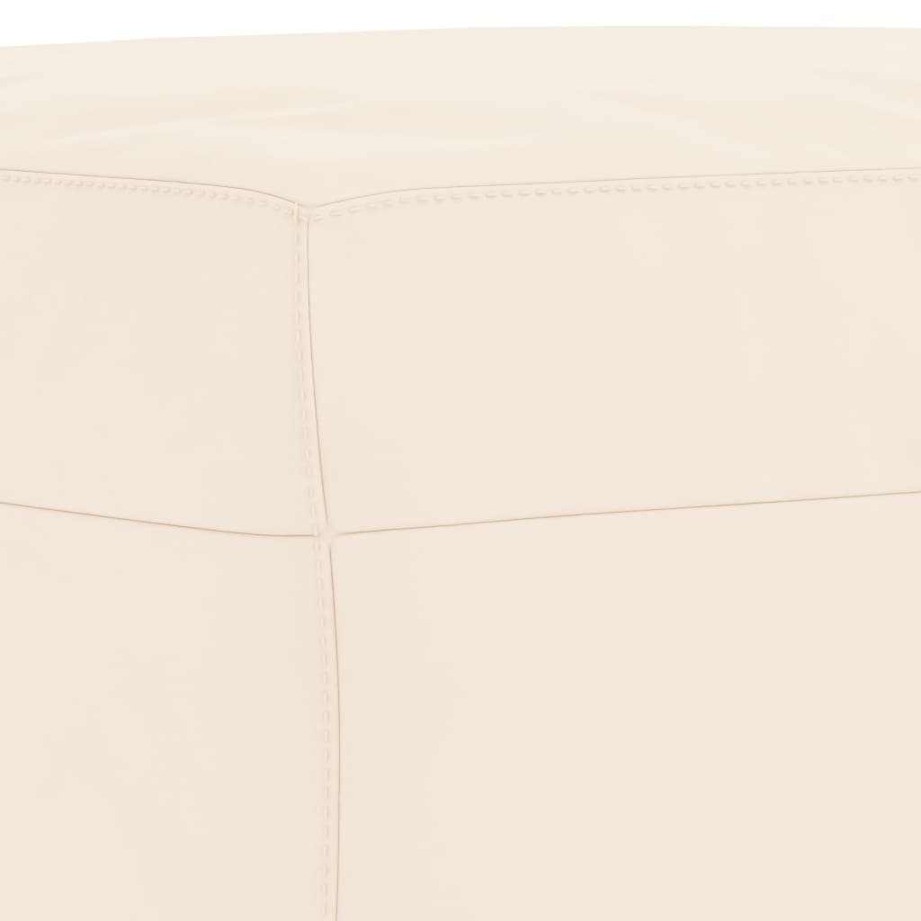 vidaXL Sitzbank Creme 100x35x41 cm Samt