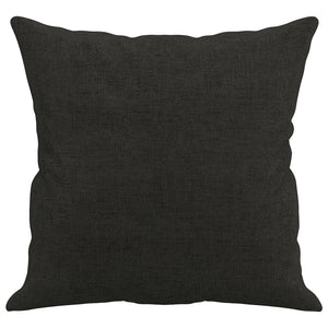 vidaXL Zierkissen 2 Stk. Schwarz 40x40 cm Stoff