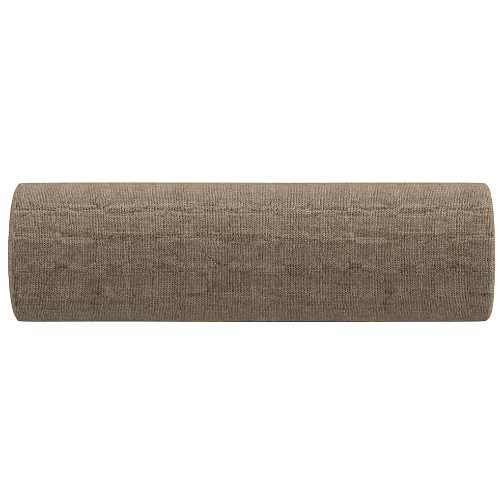 Zierkissen 2 Stk. Taupe Ø15x50 cm Stoff