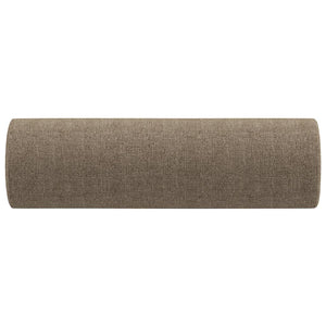 Zierkissen 2 Stk. Taupe Ø15x50 cm Stoff