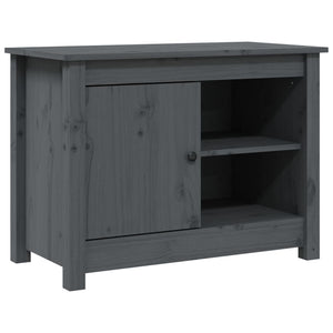 vidaXL TV-Schrank Grau 70x36,5x52 cm Massivholz Kiefer