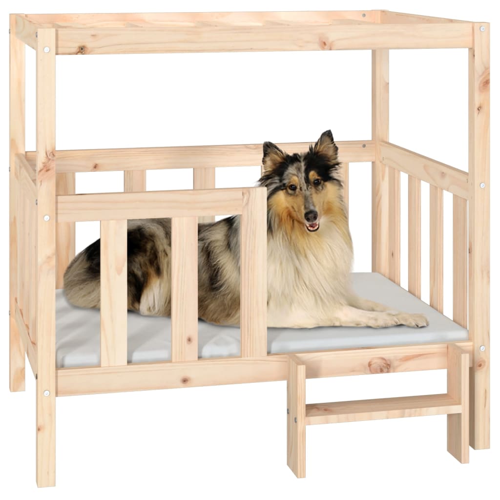 vidaXL Hundebett 105,5x83,5x100 cm Massivholz Kiefer