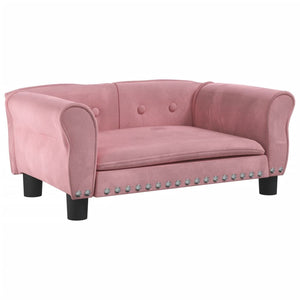 Hundebett Rosa 70x45x30 cm Samt Stilecasa