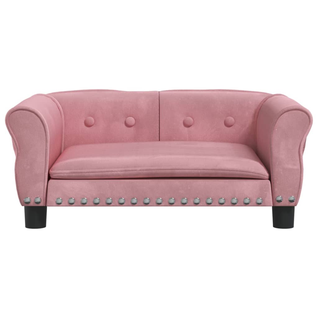 Hundebett Rosa 70x45x30 cm Samt Stilecasa