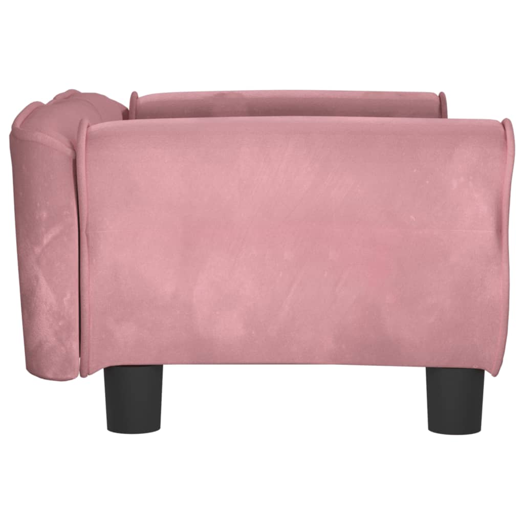 Hundebett Rosa 70x45x30 cm Samt Stilecasa