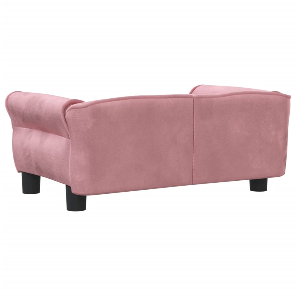 Hundebett Rosa 70x45x30 cm Samt Stilecasa