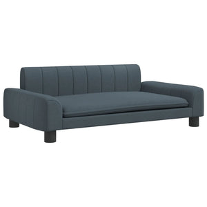 Hundebett Dunkelgrau 90x53x30 cm Stoff Stilecasa