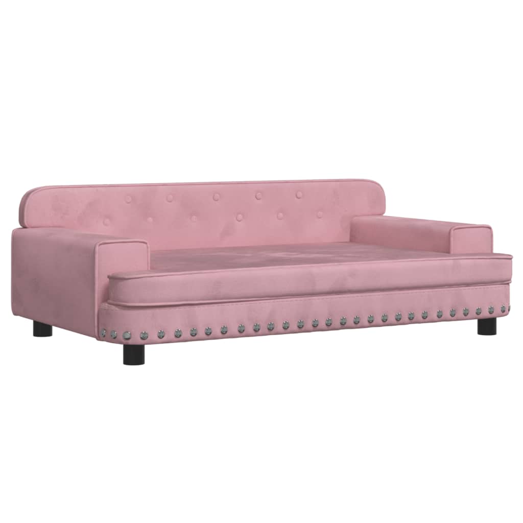 Hundebett Rosa 90x53x30 cm Samt Stilecasa