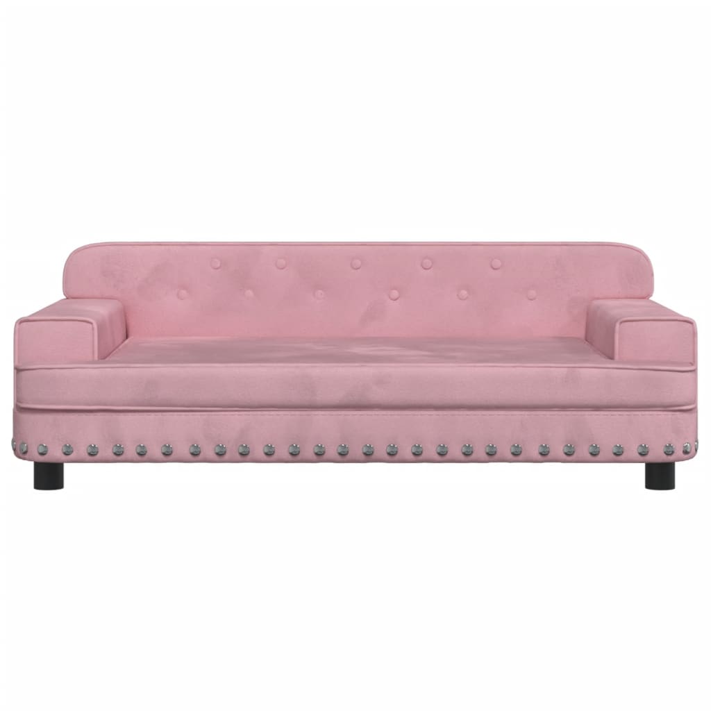 Hundebett Rosa 90x53x30 cm Samt Stilecasa