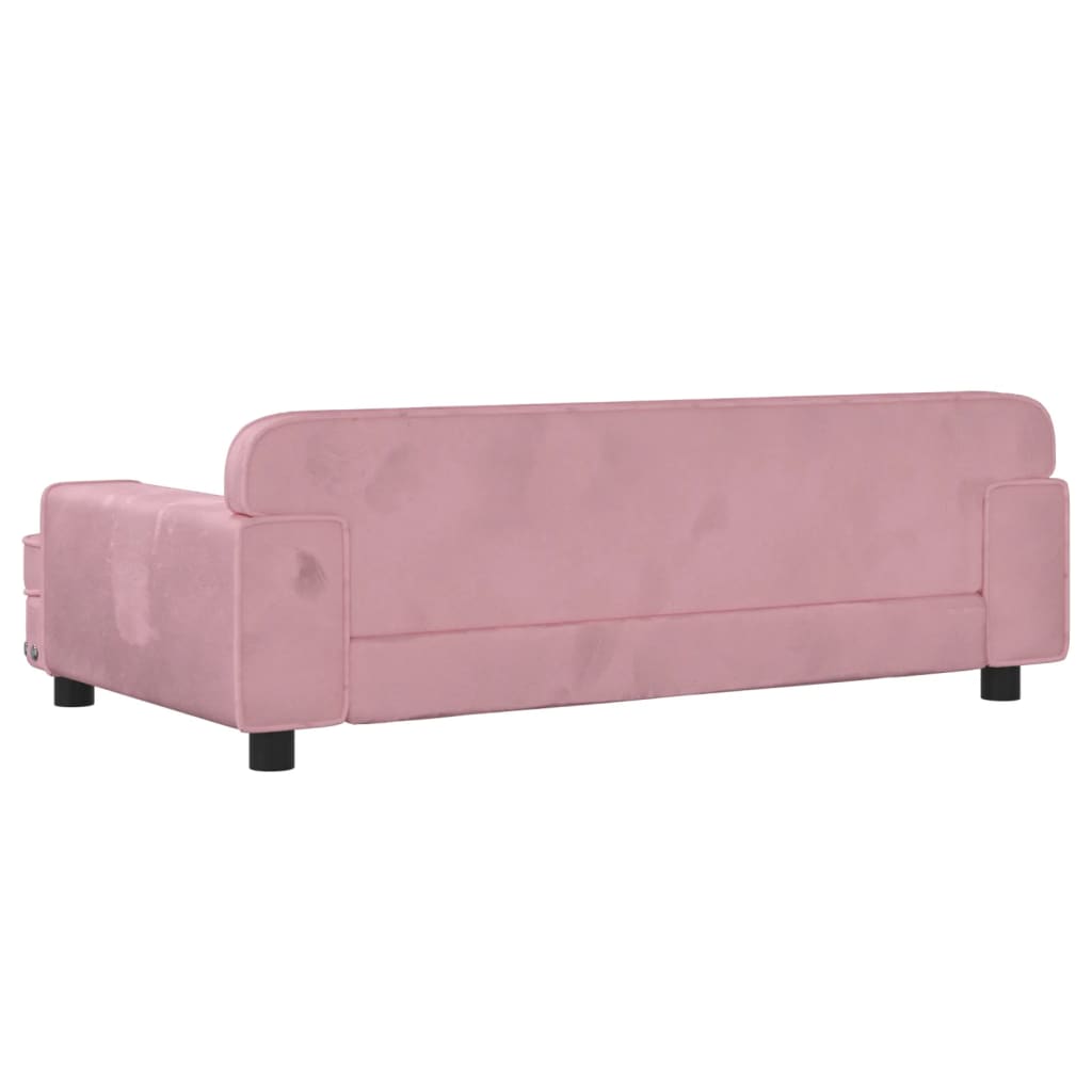 Hundebett Rosa 90x53x30 cm Samt Stilecasa