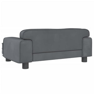 Hundebett Dunkelgrau 70x45x30 cm Samt Stilecasa