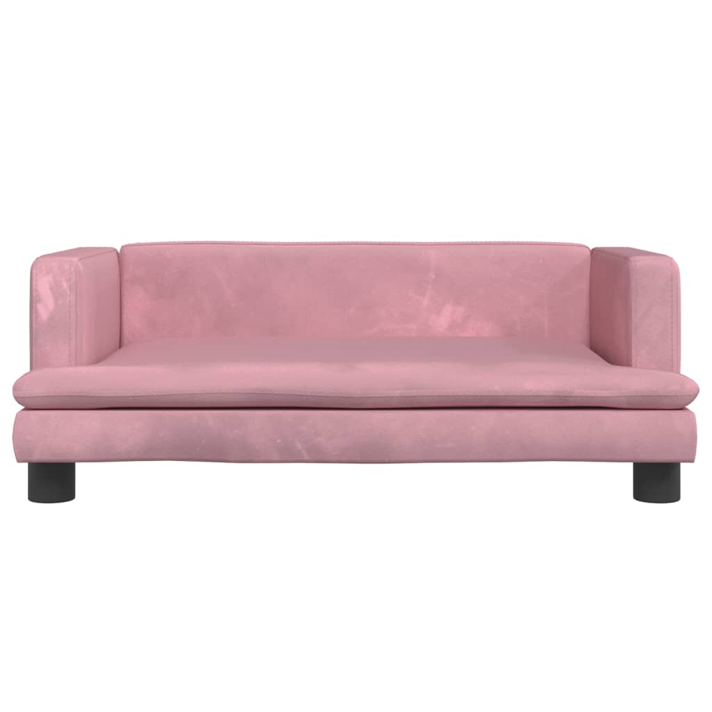 Hundebett Rosa 80x45x30 cm Samt Stilecasa