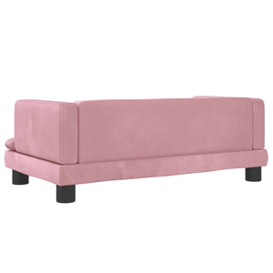 Hundebett Rosa 80x45x30 cm Samt Stilecasa