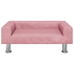 vidaXL Hundebett Rosa 70x45x26,5 cm Samt