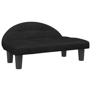 vidaXL Hundebett Schwarz 70x52x30 cm Samt