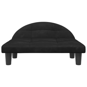 vidaXL Hundebett Schwarz 70x52x30 cm Samt