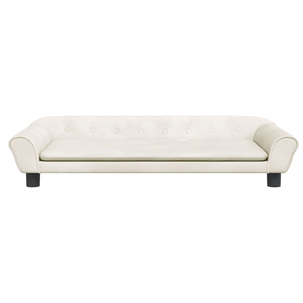 Hundebett Creme 100x50x21 cm Samt