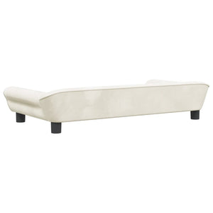 Hundebett Creme 100x50x21 cm Samt