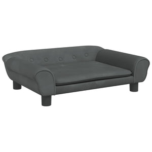 vidaXL Hundebett Dunkelgrau 70x48x22 cm Samt