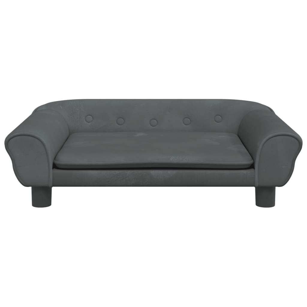 vidaXL Hundebett Dunkelgrau 70x48x22 cm Samt