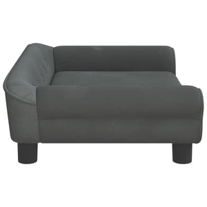 vidaXL Hundebett Dunkelgrau 70x48x22 cm Samt