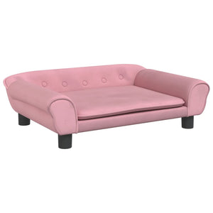 vidaXL Hundebett Rosa 70x48x22 cm Samt