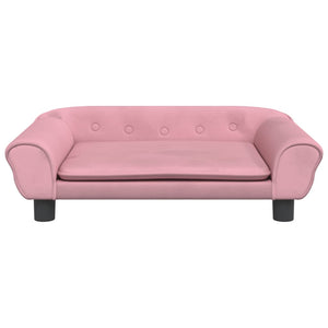 vidaXL Hundebett Rosa 70x48x22 cm Samt