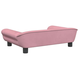 vidaXL Hundebett Rosa 70x48x22 cm Samt