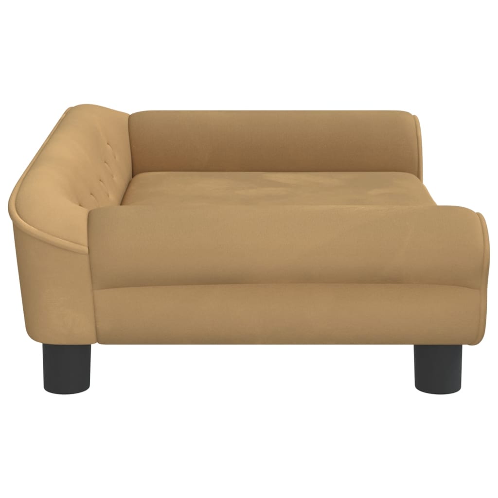 vidaXL Hundebett Braun 70x48x22 cm Samt