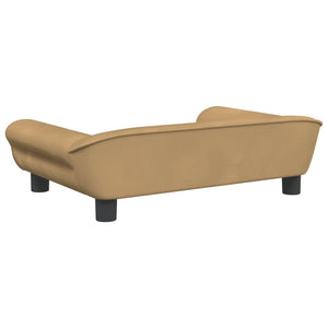 vidaXL Hundebett Braun 70x48x22 cm Samt