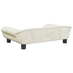 vidaXL Hundebett Creme 70x48x22 cm Samt