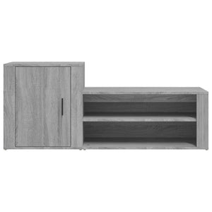 Schuhschrank Grau Sonoma 130x35x54 cm Holzwerkstoff