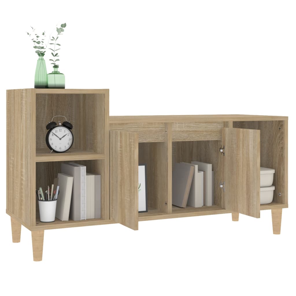 vidaXL TV-Schrank Sonoma-Eiche 100x35x55 cm Holzwerkstoff